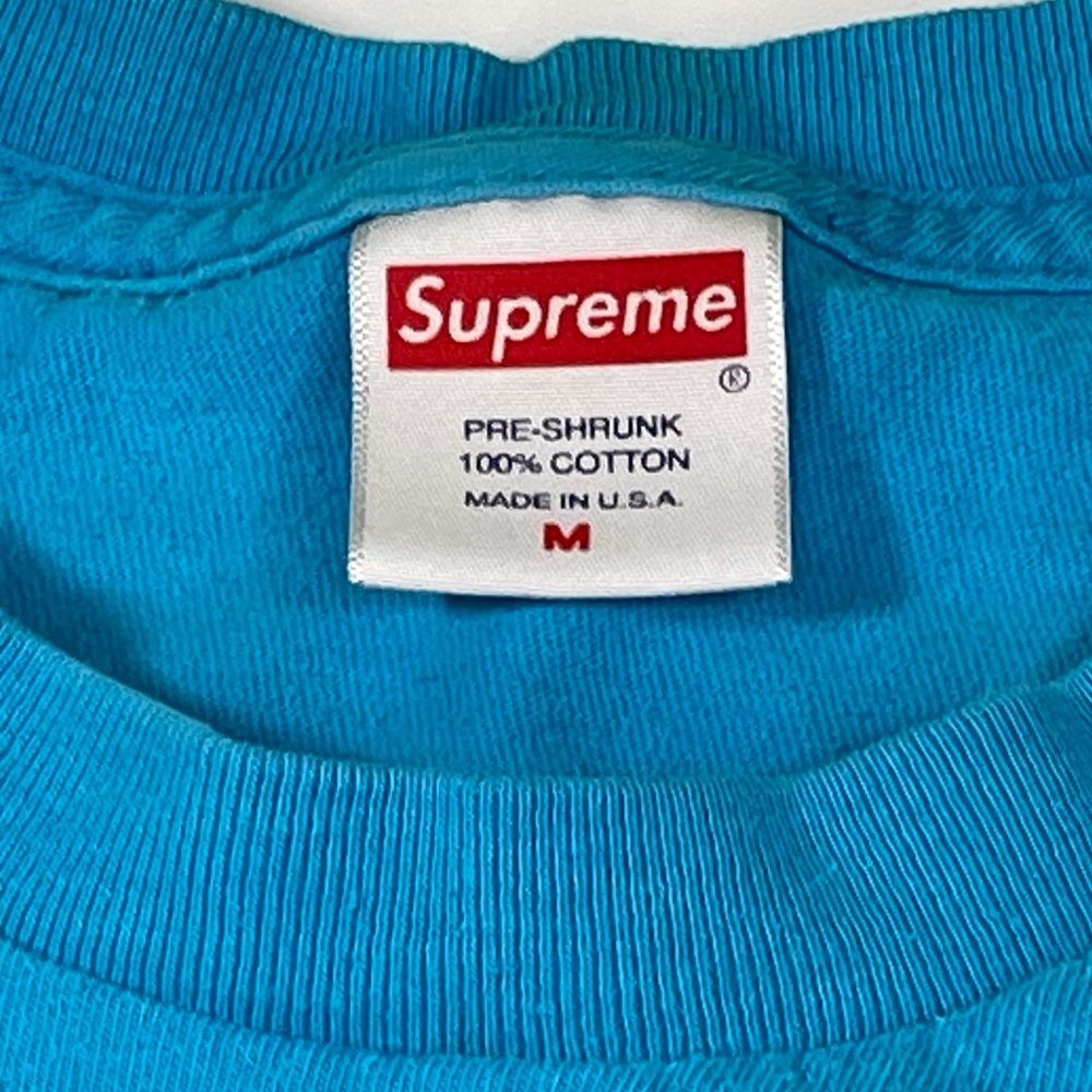 Supreme Piss Off Bottle Cap Mens Medium Size Blue Graphic Tee Shirt Top - Picture 3 of 5
